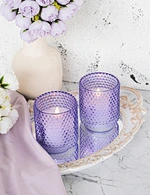 natural wax glass candle